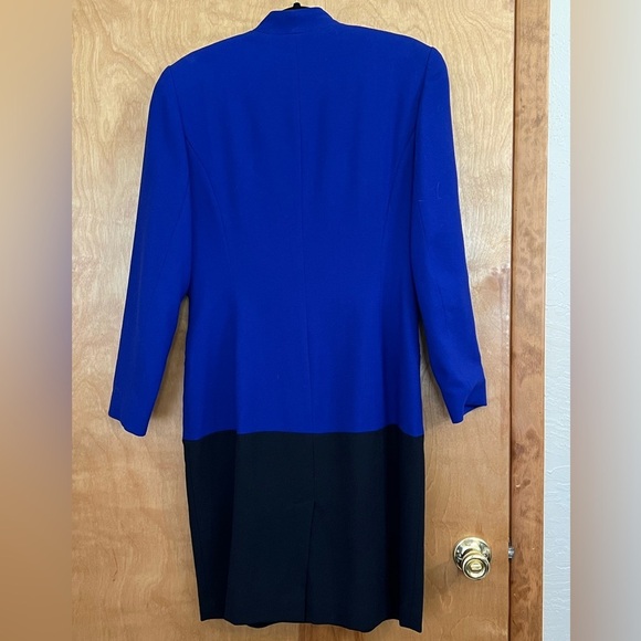 Nordstrom Colorblock Wool Coat Dress 12 - Picture 3 of 5